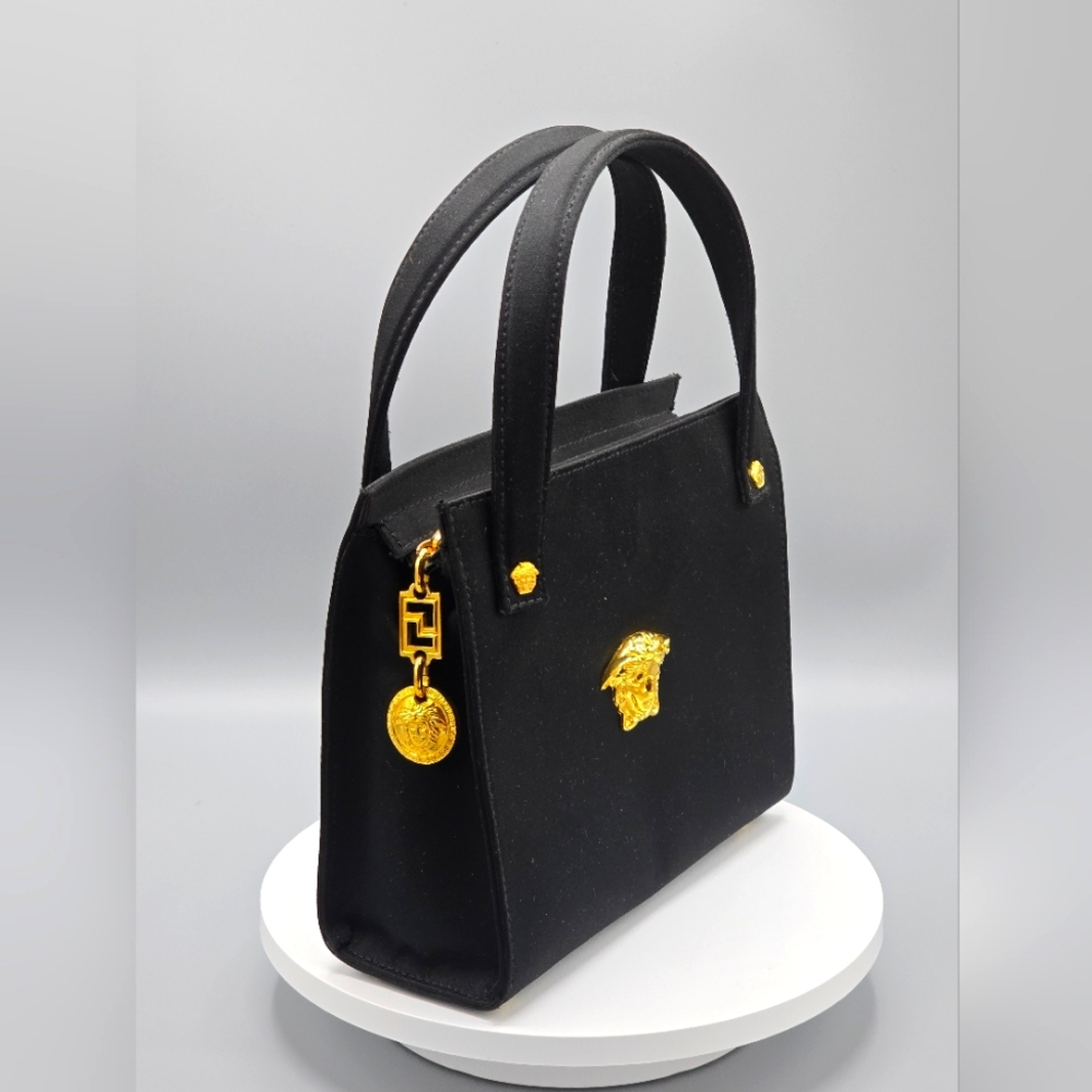 Versace satin Medusa handbag